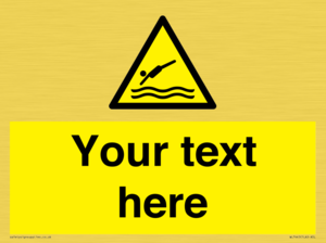 Custom Warning diving area